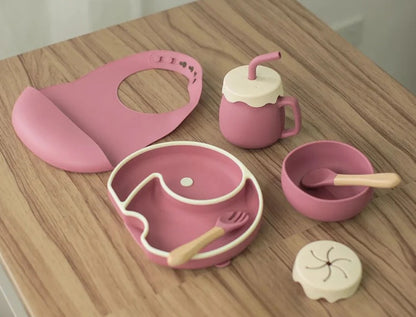 SET DE VAJILLA EN SILICONA PARA BEBE