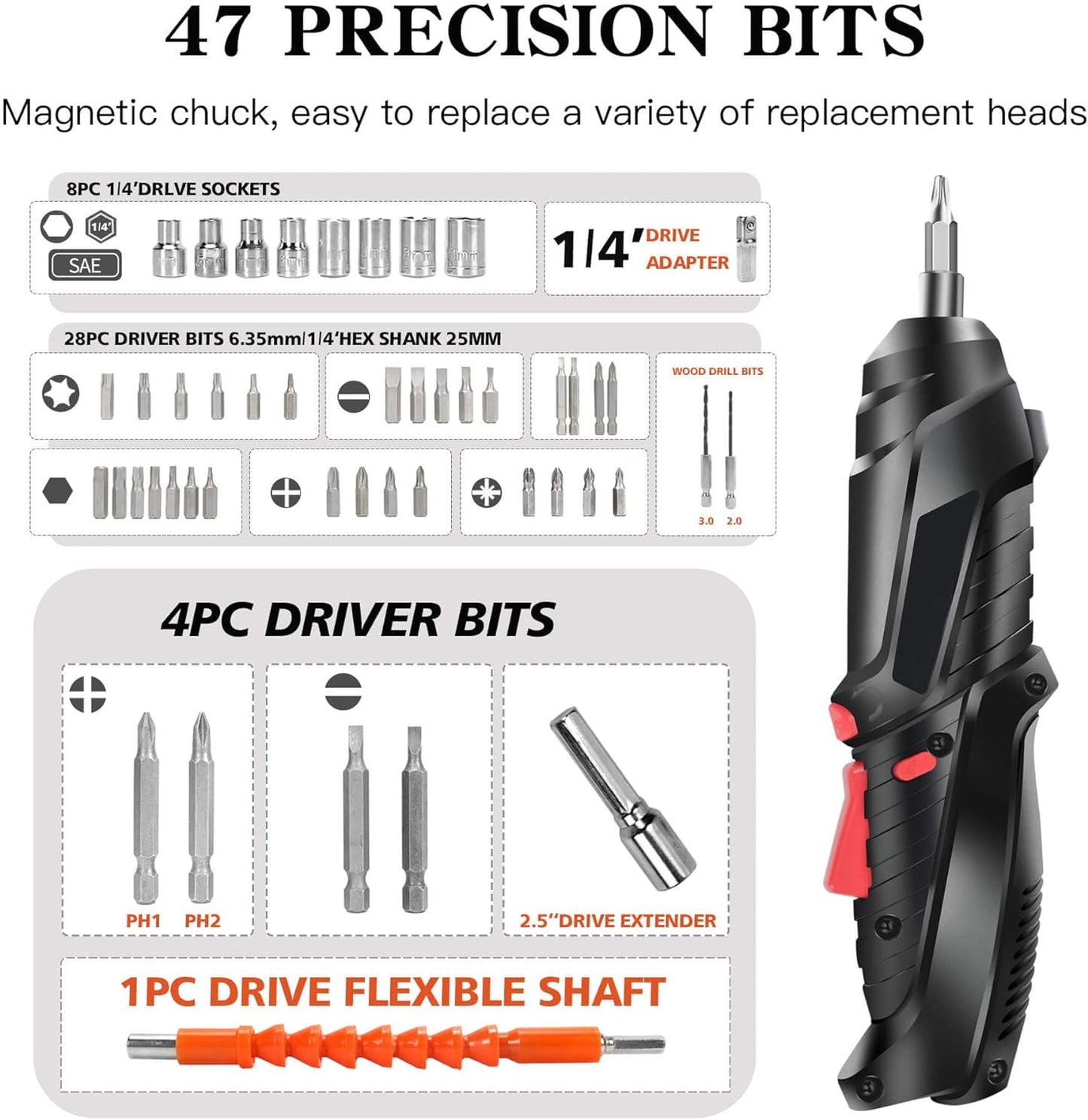 DESTORNILLADOR ELECTRICO KIT