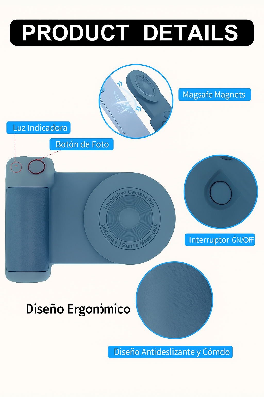 Soporte Magnético Para Cámara De Celular