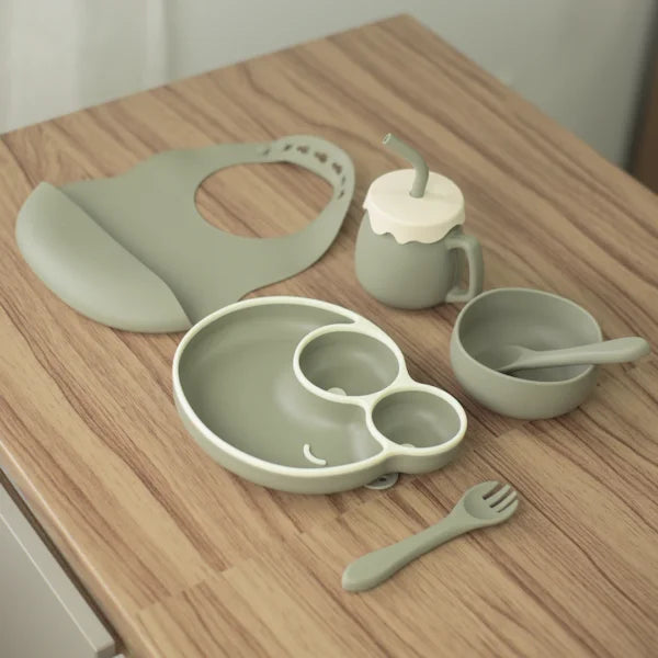 SET DE VAJILLA EN SILICONA PARA BEBE